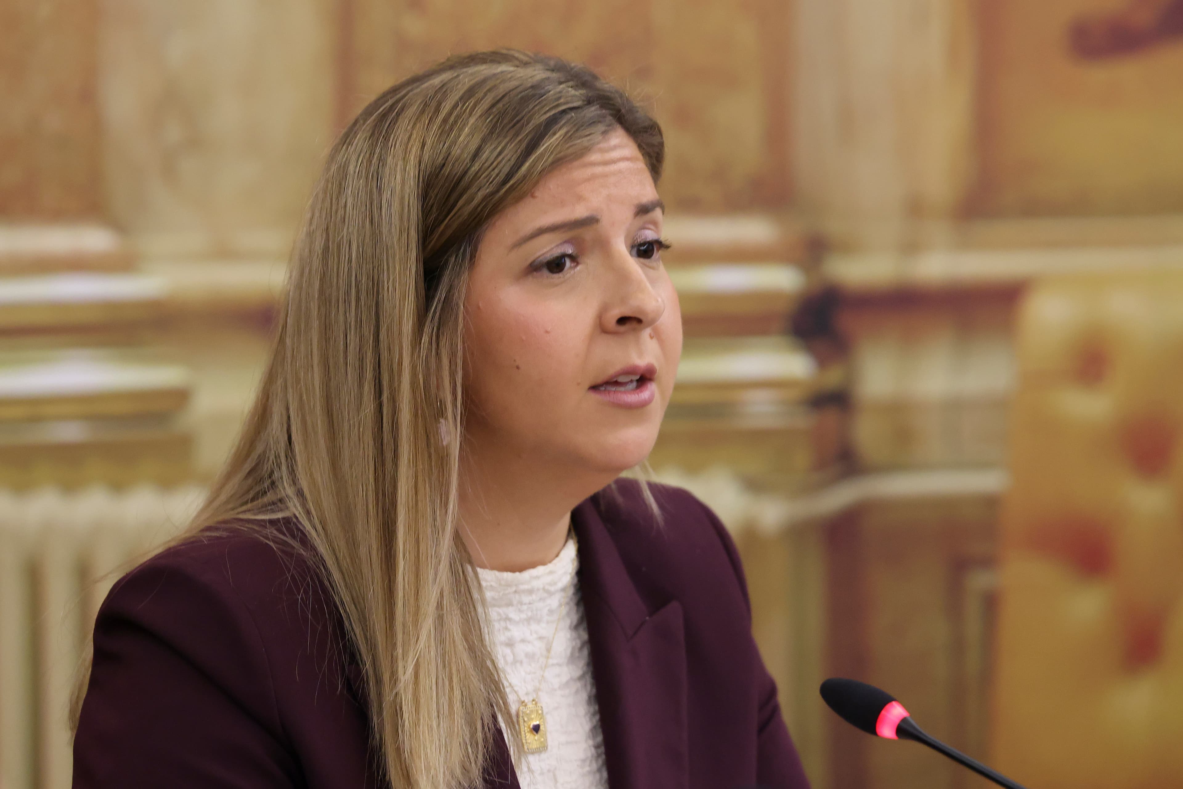 Ministra da Cultura, Juventude e Desporto, Margarida Balseiro Lopes, na audição na Comissão de Assuntos Constitucionais, Direitos, Liberdades e Garantias, na Assembleia da República, Lisboa, 28 janeiro 2026 (João Relvas/LUSA)