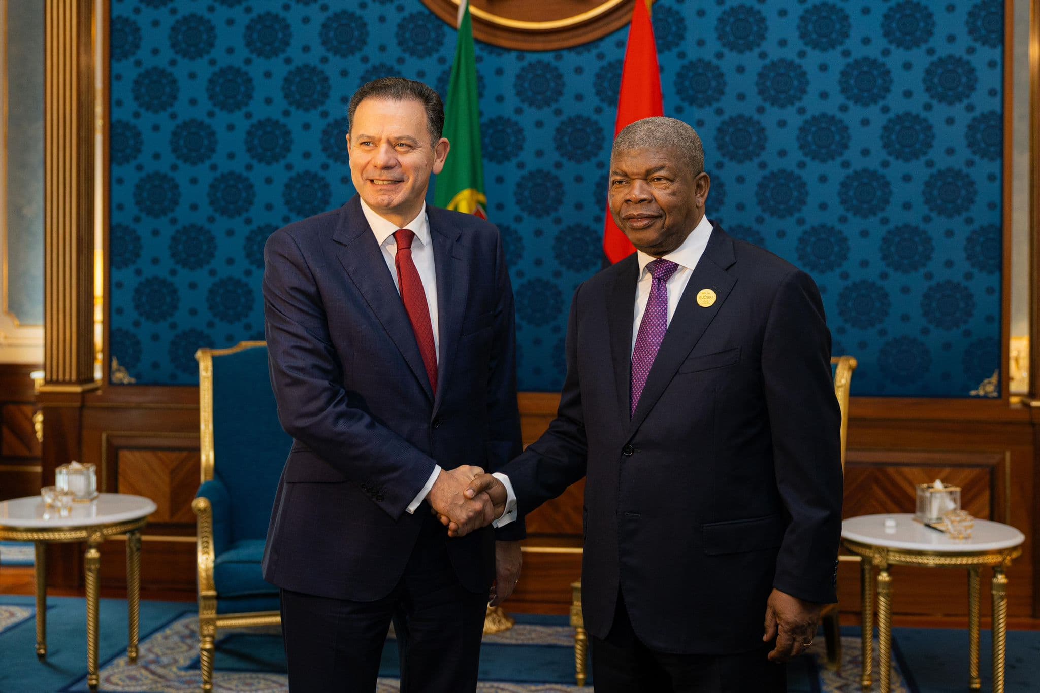 Primeiro-Ministro Luís Montenegro com o Presidente da República de Angola, João Lourenço, Luanda, 24 novembro 2025 (André Crispim)
