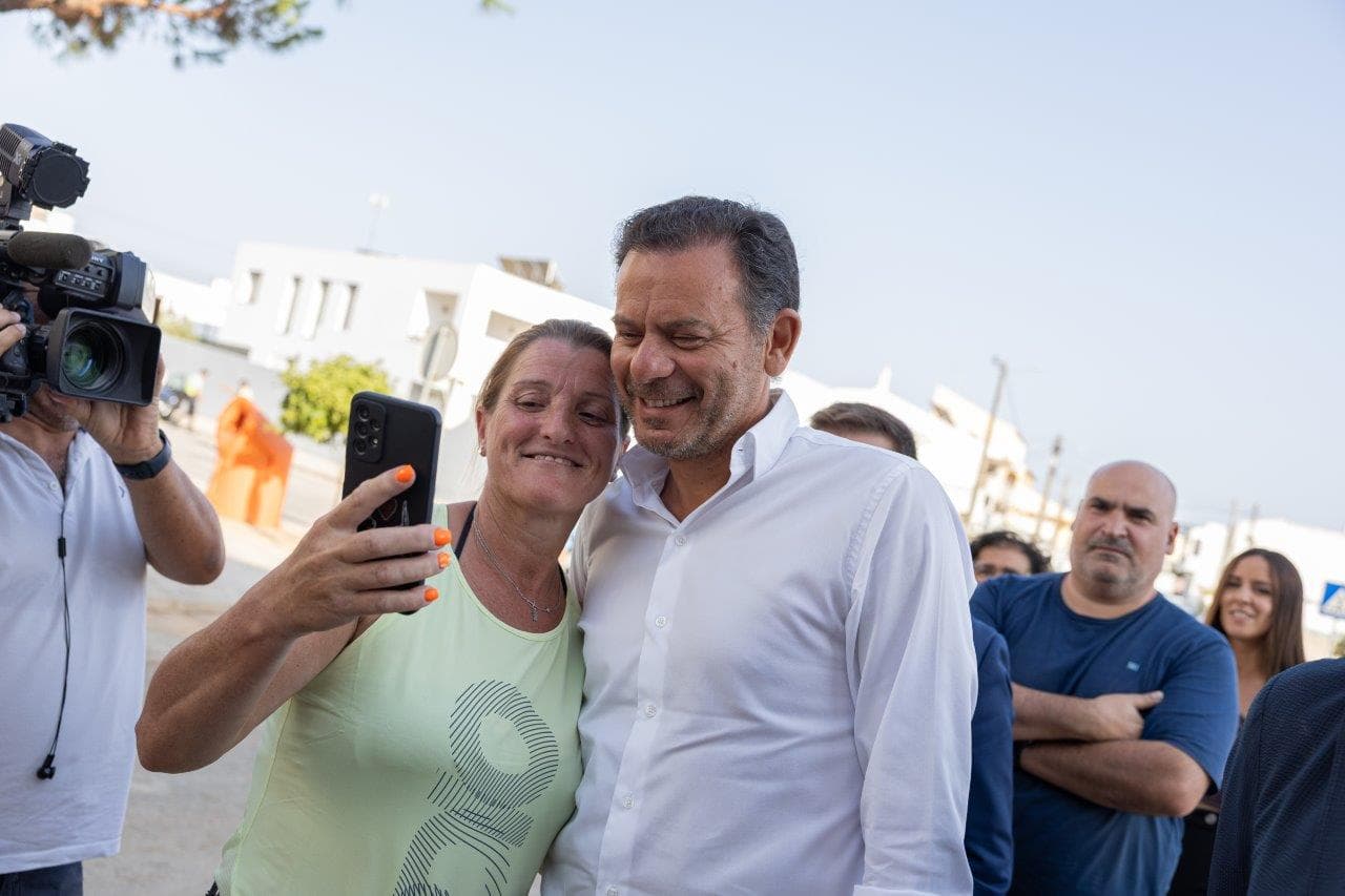 Primeiro-Ministro Luís Montenegro na entrega de casas a pescadores da Praia de Faro, 12 agosto 2025 (Mariana Branco)