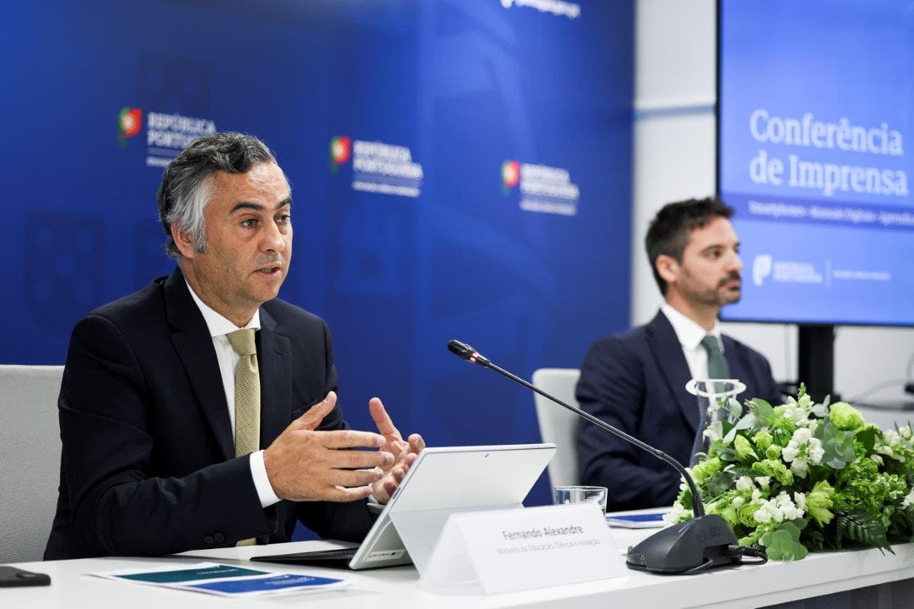 Ministro da Educação, Ciência e Inovação, Fernando Alexandre, e Secretário de Estado Adjunto e da Educação, Alexandre Homem Cristo, Lisboa, 8 julho 2025 (Filipe Amorim/Lusa)