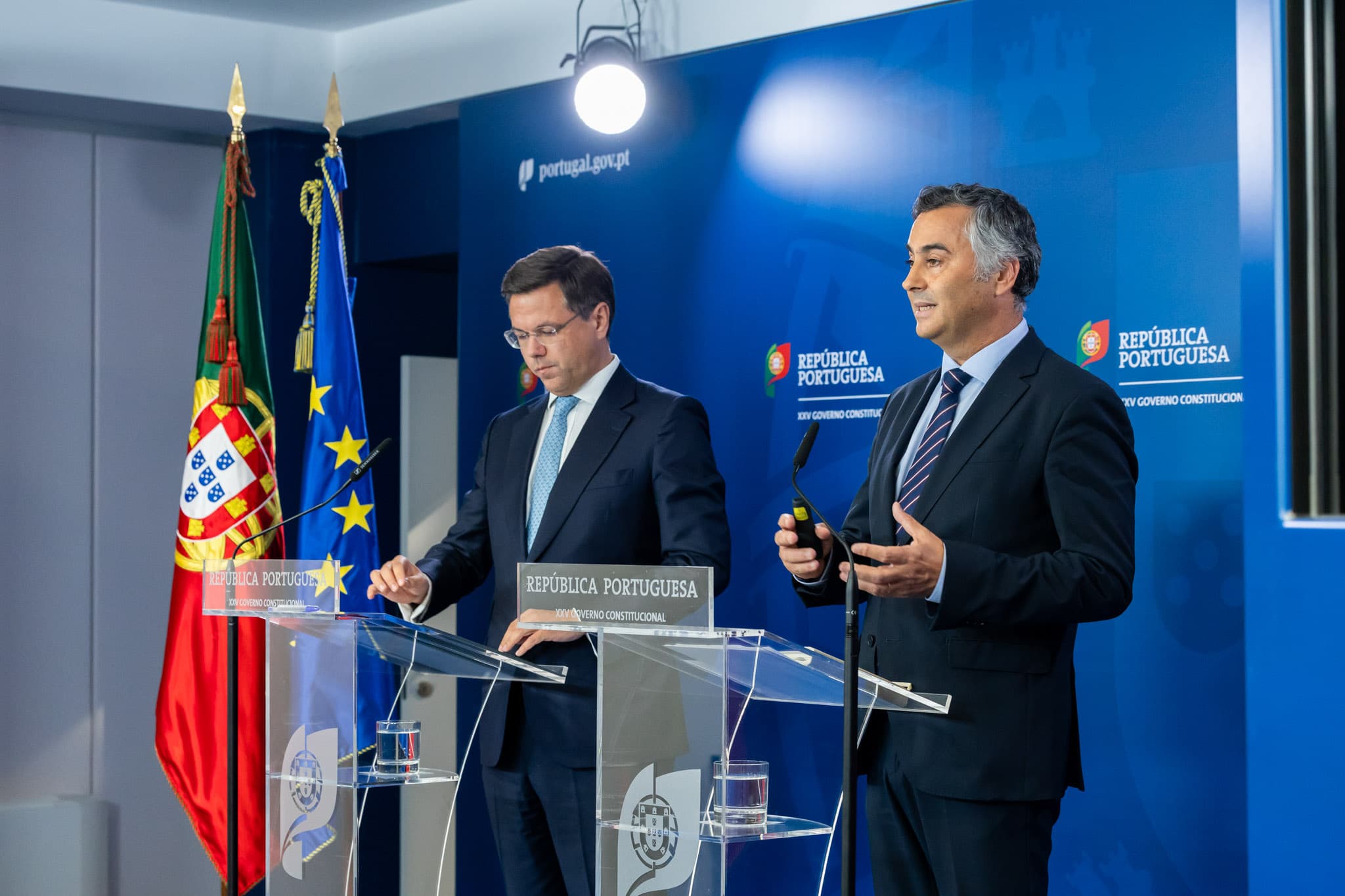 Ministro da Educação, Ciência e Inovação, Fernando Alexandre, na conferência de imprensa do Conselho de Ministros, Lisboa, 31 julho 2025 (Mariana Branco)