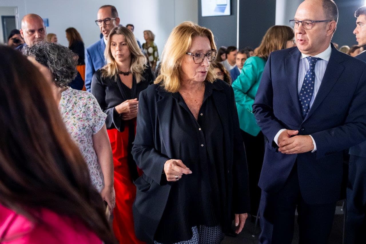 Ministra do Trabalho, Solidariedade e Segurança Social, Maria do Rosário Palma Ramalho, na apresentação do portal unificado Segurança Social Direta, Lisboa, 9 julho 2025 (José Sena Goulão/Lusa)
