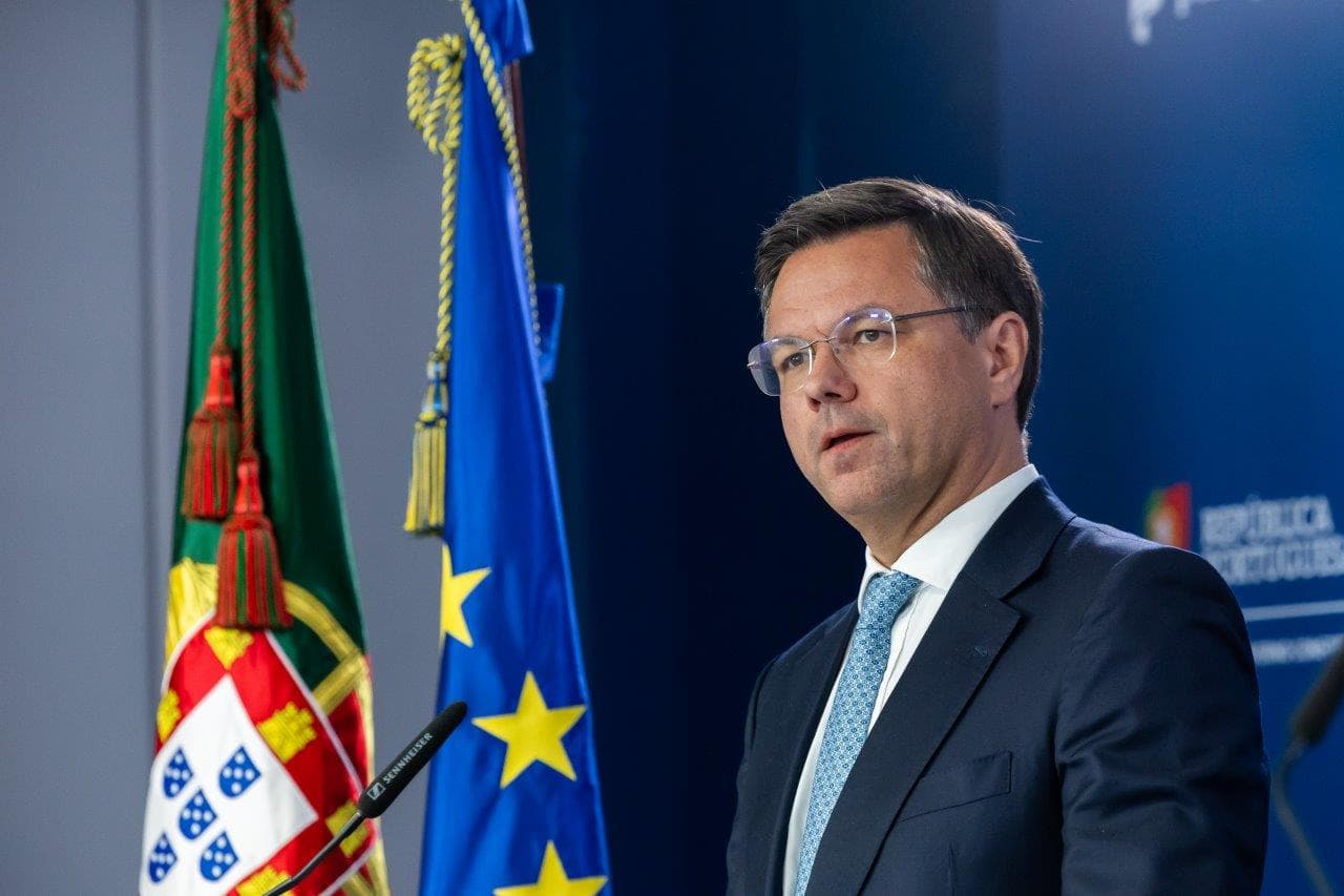 Ministro Adjunto e da Reforma do Estado, Gonçalo Matias, na conferência de imprensa do Conselho de Ministros, Lisboa, 31 julho 2025 (Mariana Branco)