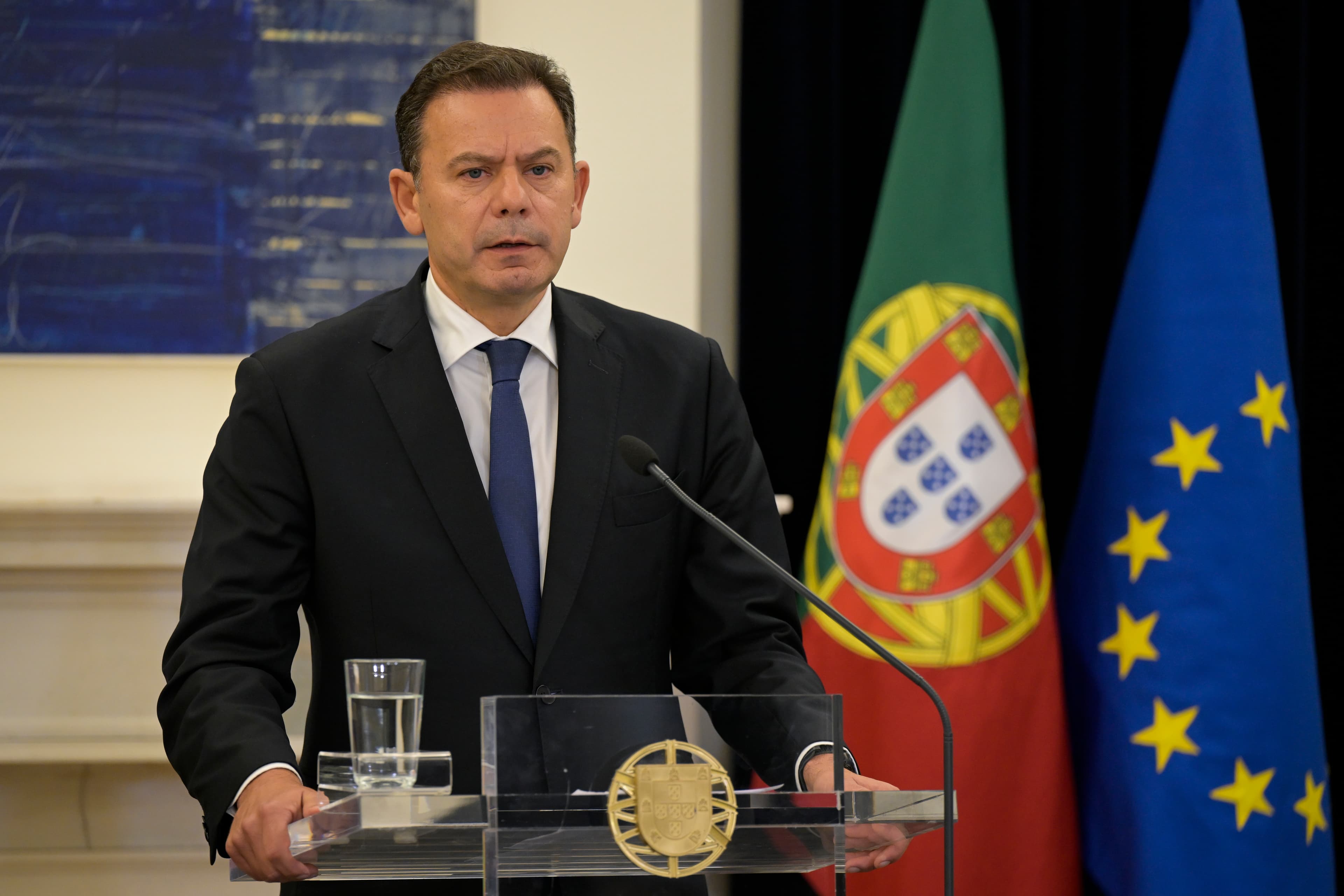 Primeiro-Ministro Luís Montenegro na Declaração após a reunião extraordinária do Conselho de Ministros, Lisboa, 1 fevereiro 2026 (Gonçalo Borges Dias/GPM)