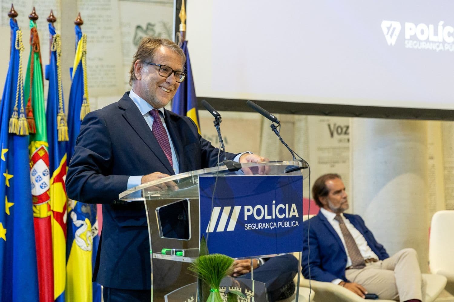 O Ministro da Administração Interna, Luís Neves, presidiu, no Museu de Imprensa, às comemorações do 148.º aniversário do Comando Regional da Madeira da PSP, Madeira, 1 de setembro de 2026 (PSP)