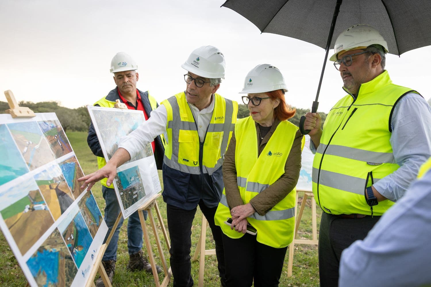 Ministra do Ambiente e Energia, Maria da Graça Carvalho, visita obras de reabilitação e Barragem do Pisão, Portalegre, 13 de abril de 2026 (Sara Matos/MAEN)