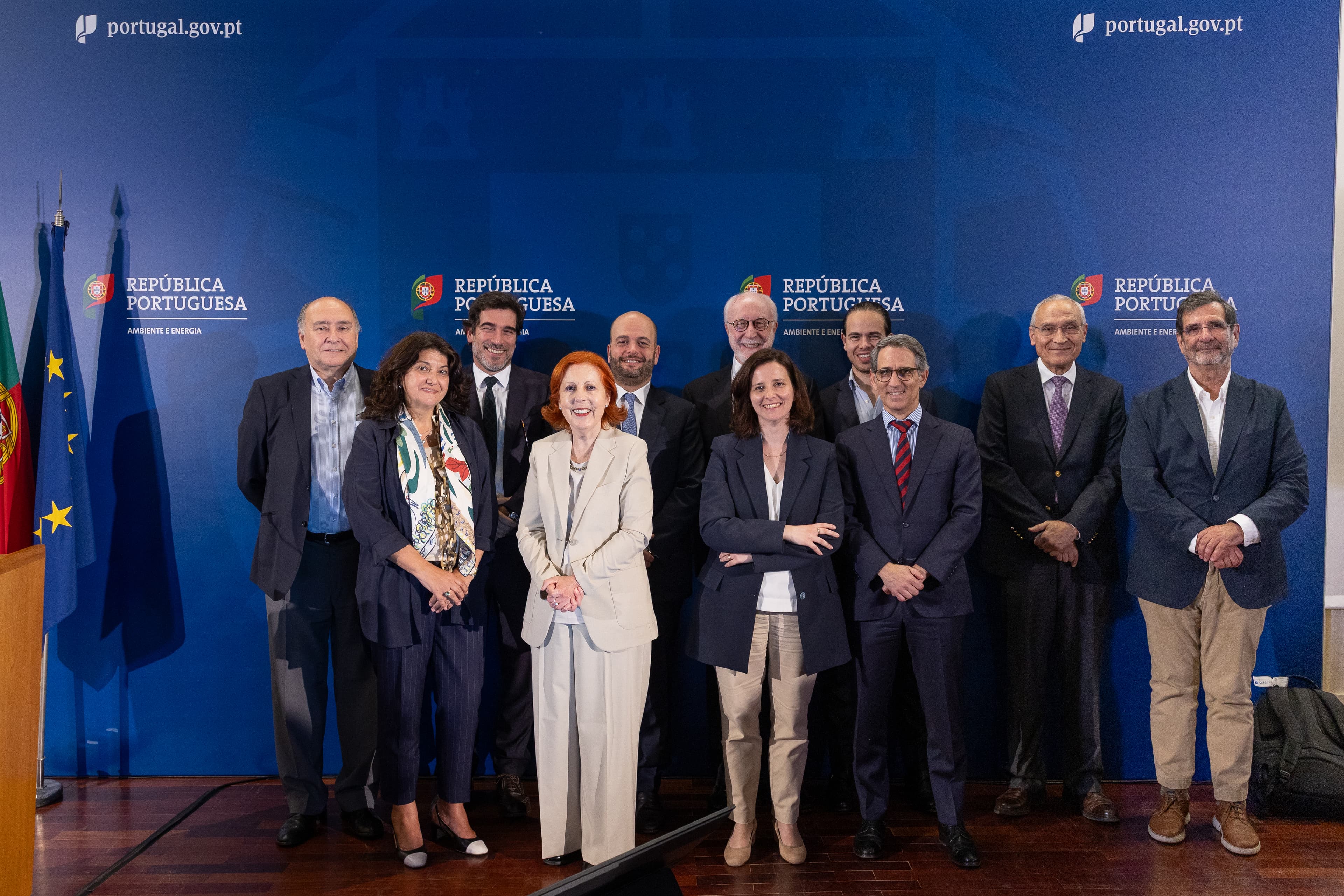 Ministra do Ambiente e Energia, Maria da Graça Carvalho, na apresentação pública do relatório sobre o apagão, Lisboa, 27 de abril de 2026 (Sara Matos/MAEN)