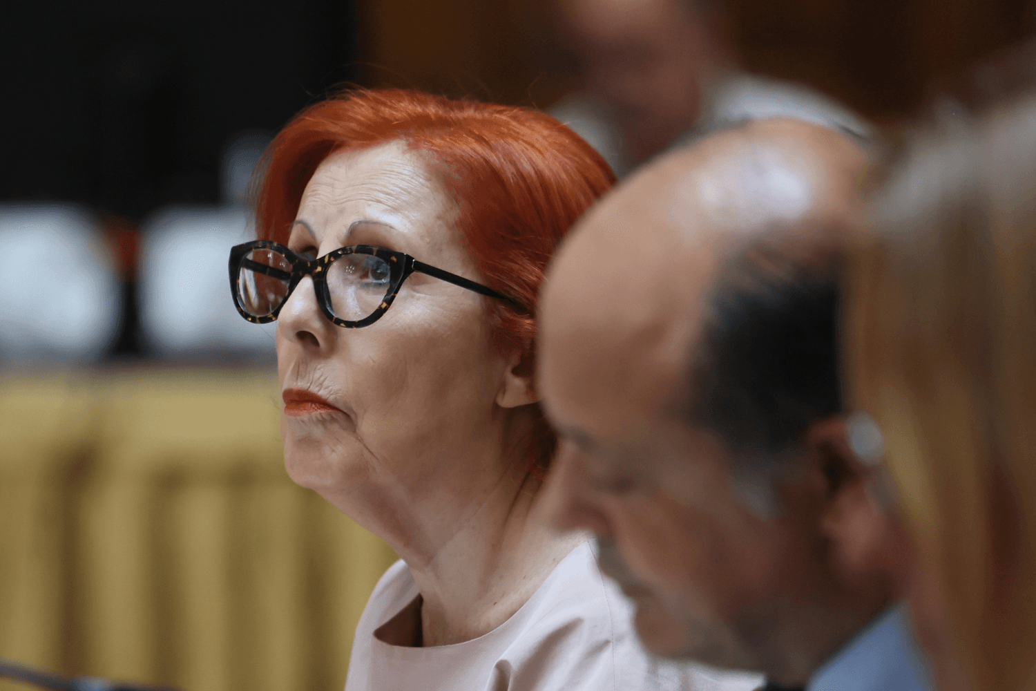 A ministra do Ambiente e Energia, Maria da Graça Carvalho, durante a audição na Comissão de Ambiente e Energia. na Assembleia da República, Lisboa, 01 de julho de 2026. (MANUEL DE ALMEIDA/LUSA)