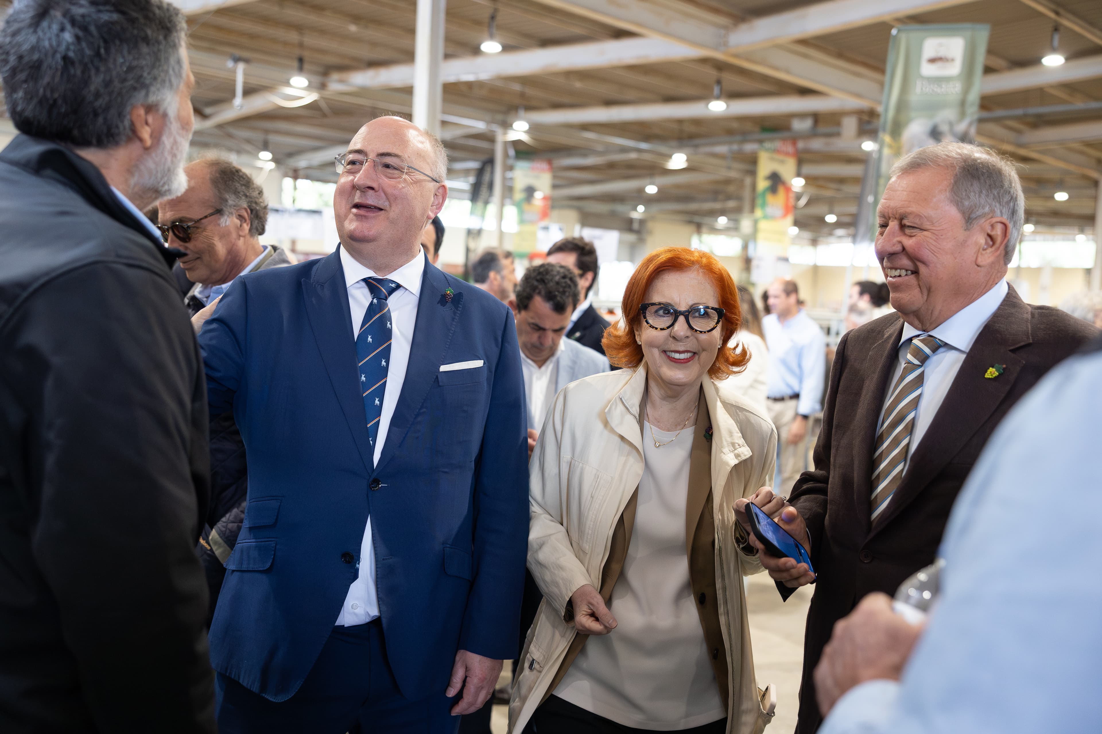 Ministra do Ambiente e Energia, Maria da Graça Carvalho e Ministro da Agricultura e Mar, José Manuel Fernandes, na Ovibeja, Beja, 29 de abril de 2026 (Sara Matos/MAEN)