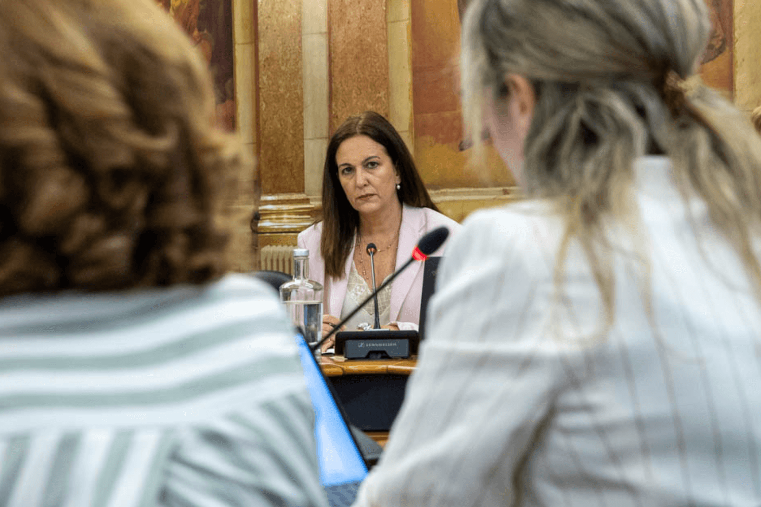 Ministra da Justiça, Rita Alarcão Júdice, na 4.ª Audição Regimental da Comissão de Assuntos Constitucionais, Direitos, Liberdades e Garantias. Lisboa, 9 de setembro 2026. (João Bica)