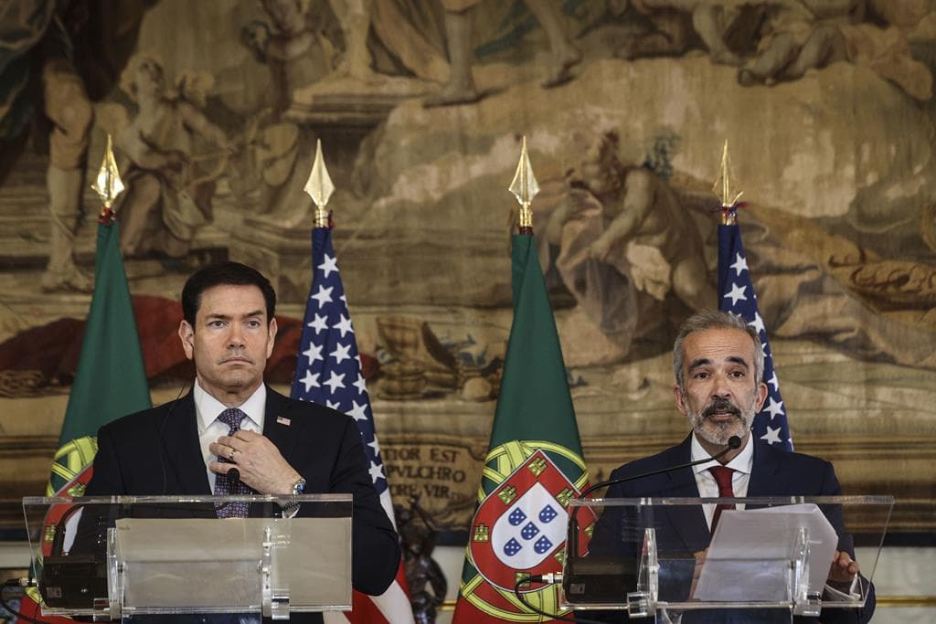 Ministro dos Negócios Estrangeiros, Paulo Rangel, recebeu o homólogo dos Estados Unidos da América, Marco Rubio, Lisboa, 8 outubro 2026 (Tiago Petinga/Lusa)