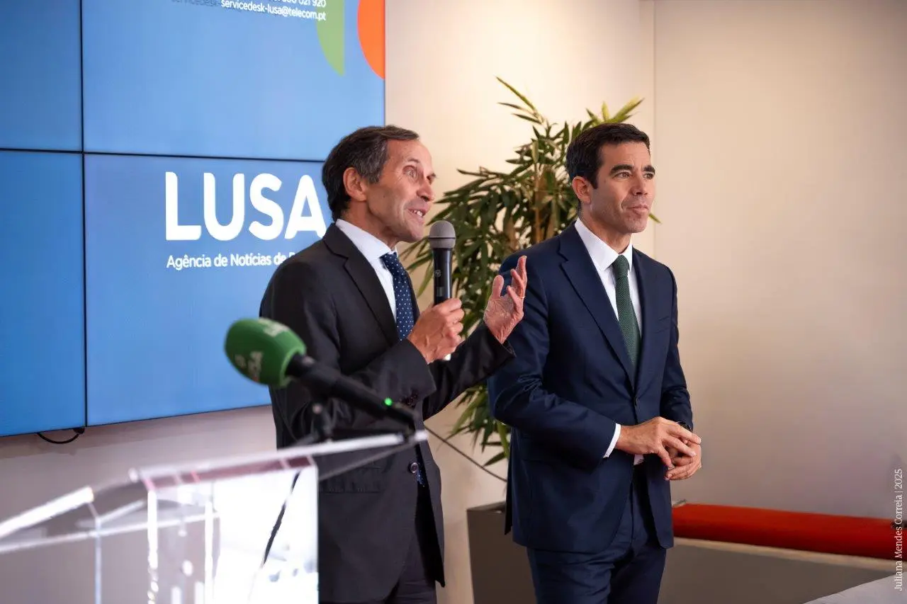 Ministro da Presidência, António Leitão Amaro, na Agência Lusa (Juliana Mendes Correia)