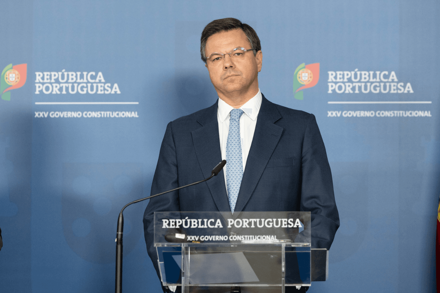 Ministro Adjunto e da Reforma do Estado, Gonçalo Matias, na conferência de imprensa do Conselho de Ministros, Lisboa, 25 de junho de 2026 (João Bica)