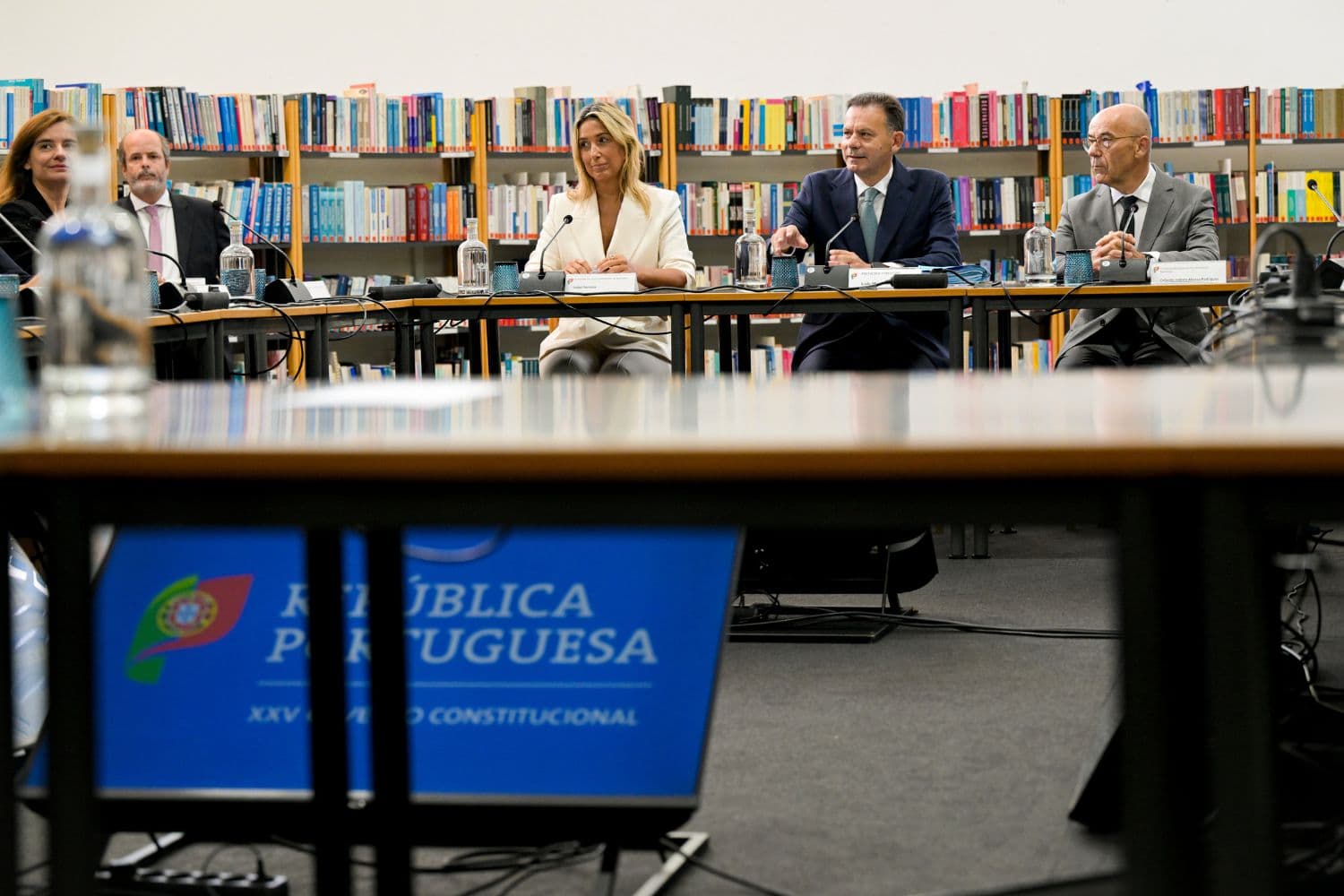 A reunião do Conselho de Ministros realizou-se na Biblioteca da Escola Superior de Tecnologia e Gestão, em Bragança, 9 setembro 2026 (Gonçalo Borges Dias/GPM)