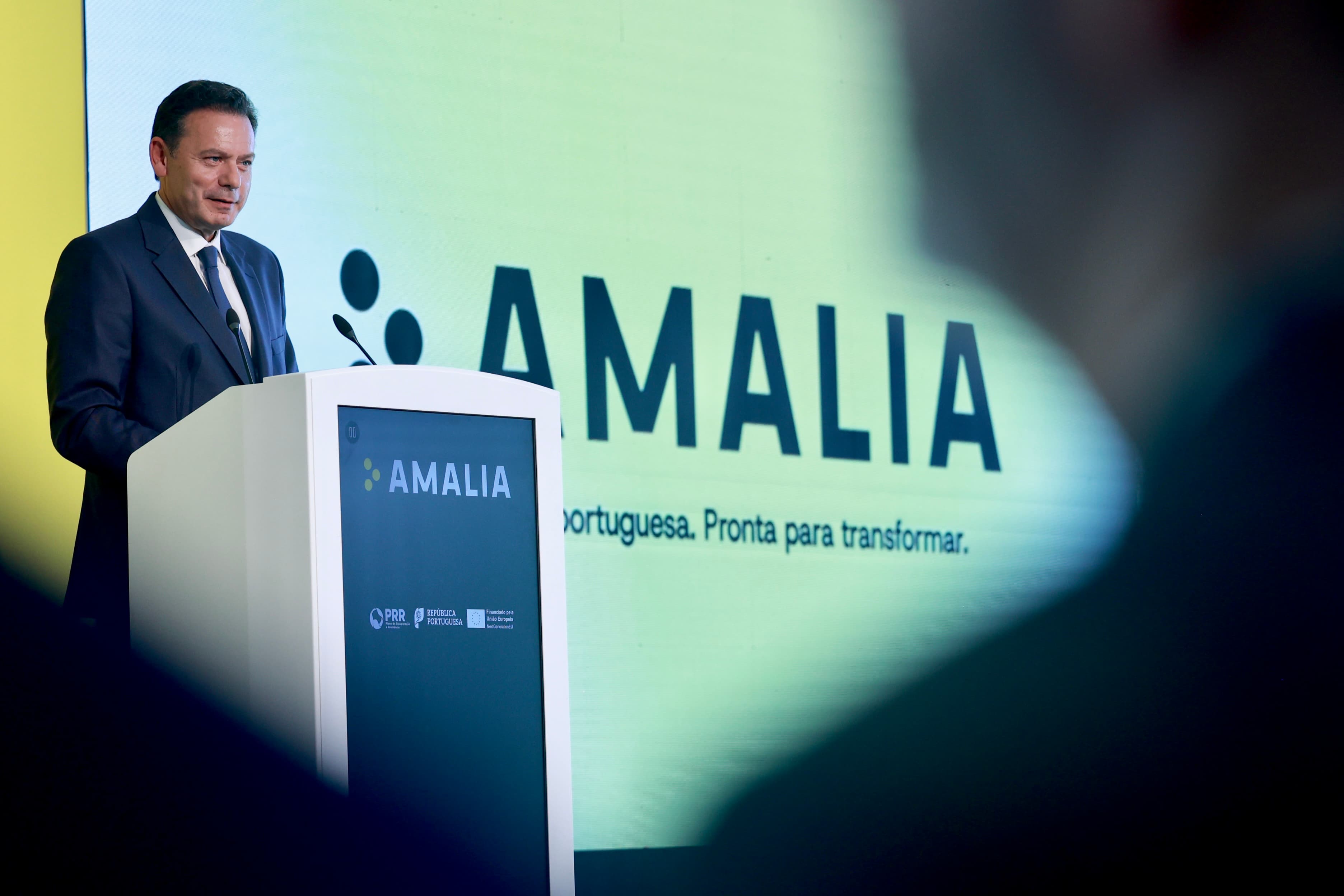 Prime Minister Luís Montenegro, presenting AMALIA, the first open language model developed in European Portuguese, Lisbon, 1 July 2026 (Diana Quintela/ MARE)