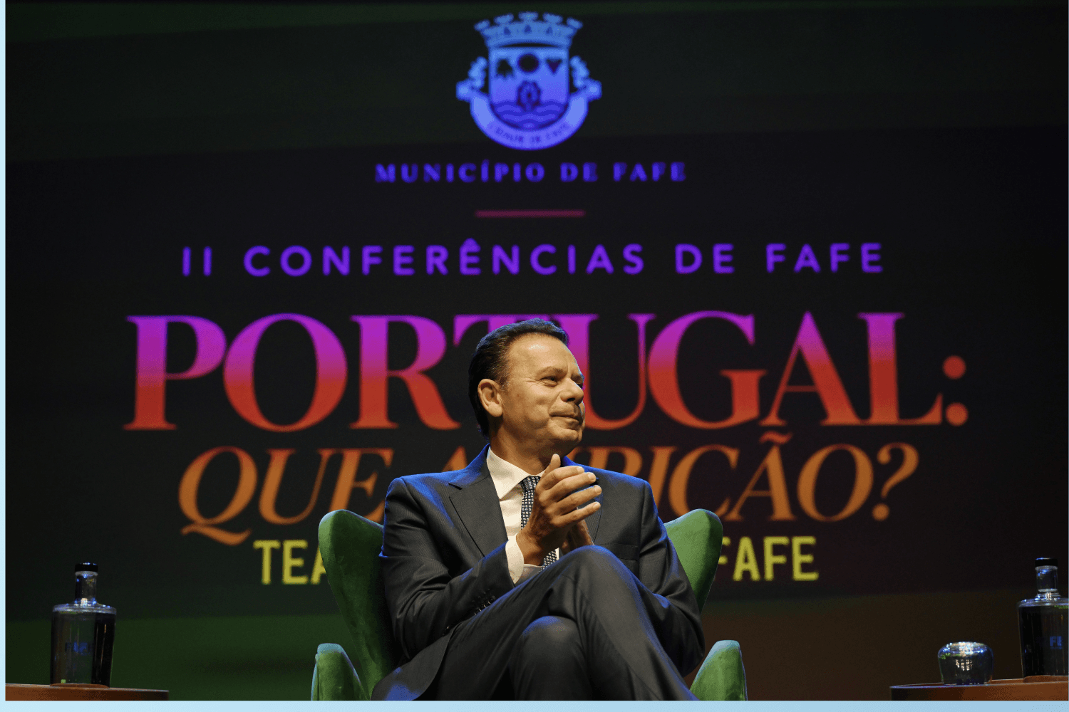 Primeiro-Ministro, Luís Montenegro, foi o orador convidado da primeira sessão das II Conferências de Fafe, no dia 30 de setembro de 2026 (Gonçalo Borges Dias)