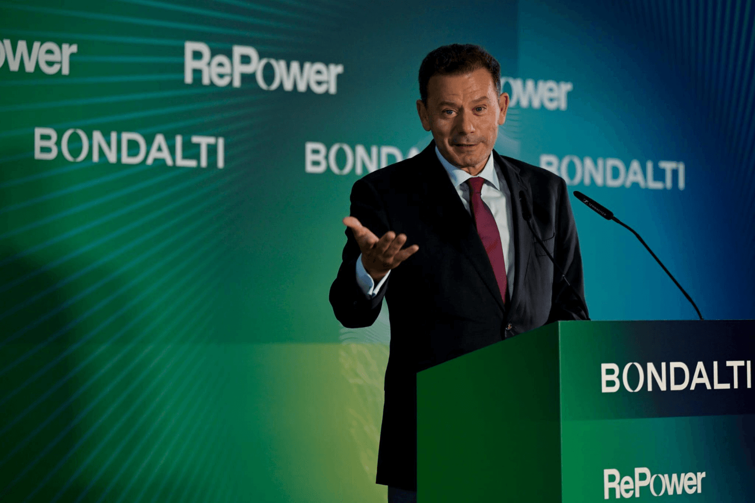 Primeiro-Ministro Luís Montenegro, na apresentação do projeto RePower - Bondalti, Estarreja, 30 de julho de 2026 (Gonçalo Borges Dias)