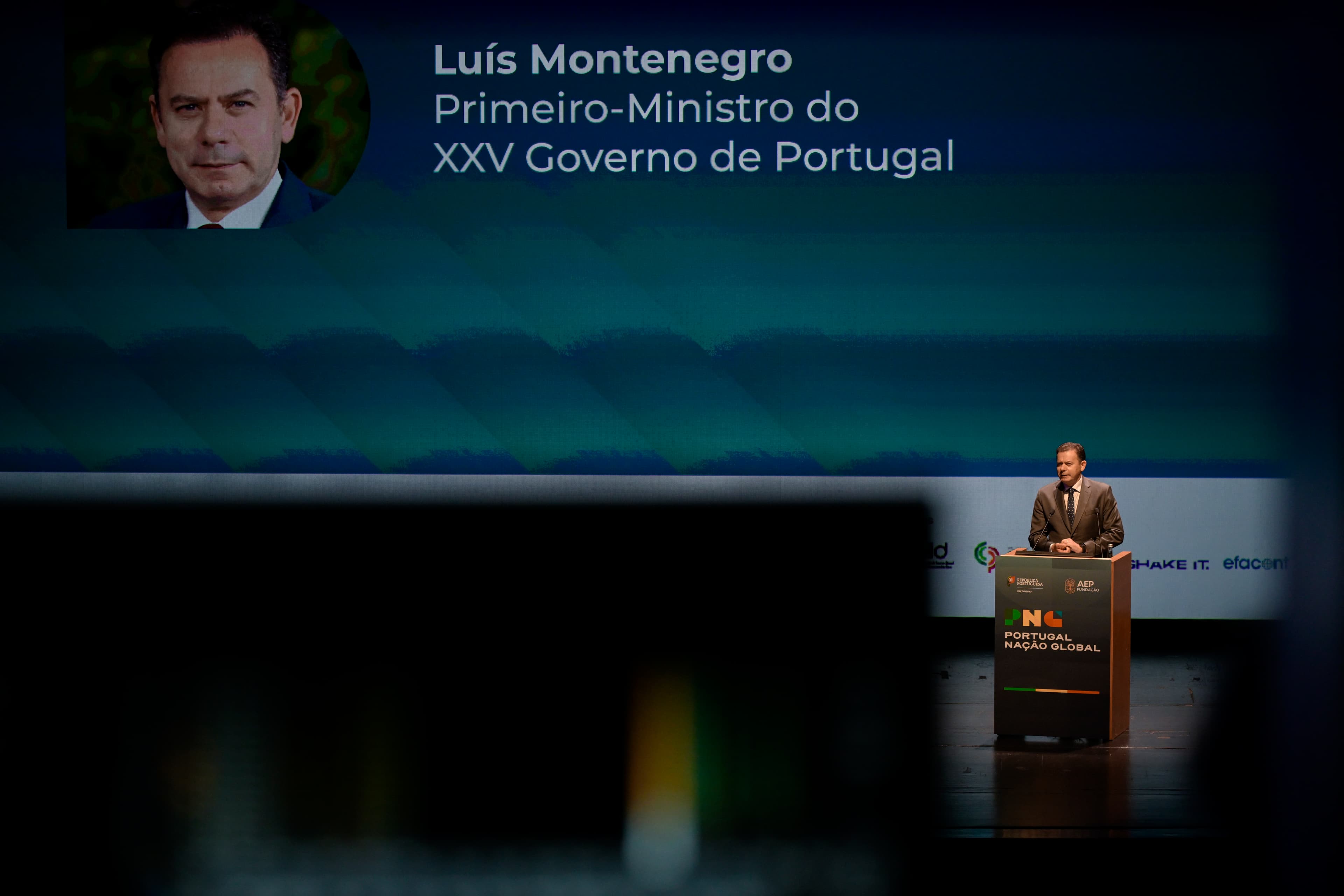Primeiro Ministro, Luís Montenegro, na abertura do Fórum Portugal Nação Global, no Centro Cultural de Belém, Lisboa, 29 abril 2026 (Gonçalo Borges Dias/GPM)