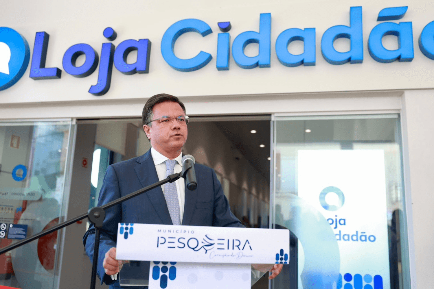 Ministro Adjunto e da Reforma do Estado, Gonçalo Matias, na inauguração da Loja de Cidadão, São João da Pesqueira, 27 de julho de 2026 (Diana Quintela/MARE)