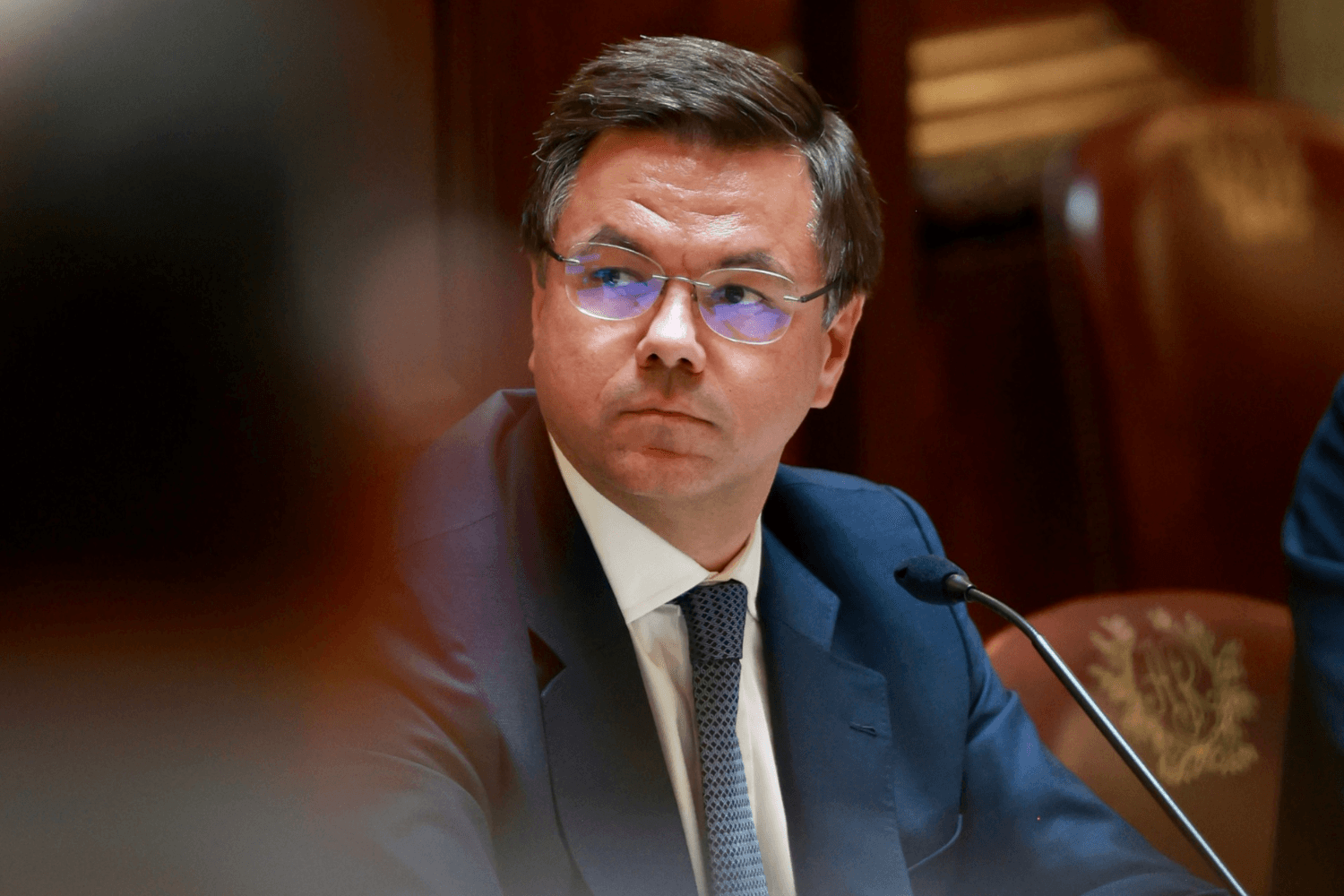 Ministro Adjunto e da Reforma do Estado, Gonçalo Matias, na audição regimental da Comissão da Reforma do Estado e Poder Local, na Assembleia da República, Lisboa, 12 de maio de 2026 (Diana Quintela)