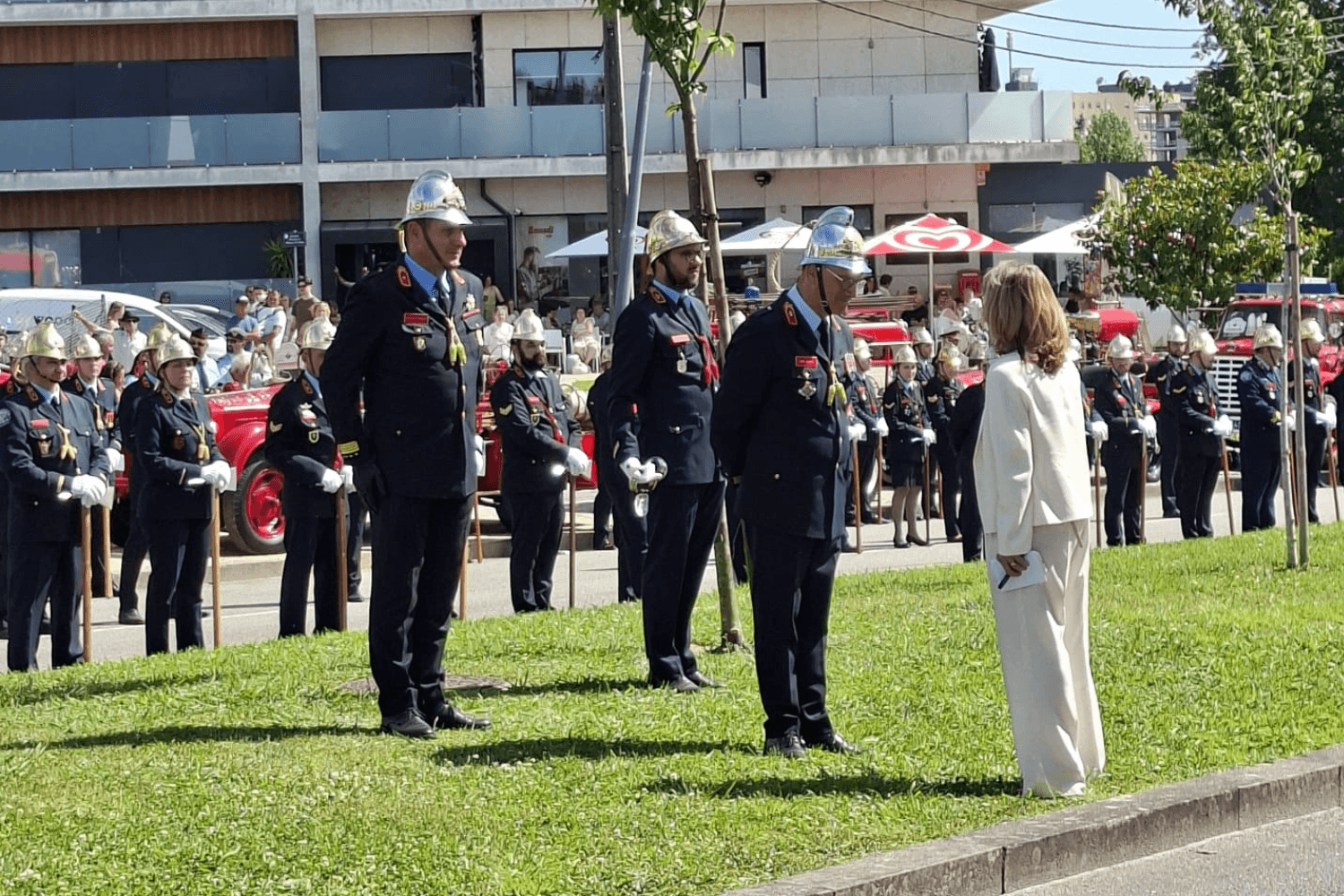 Ministra da Saúde, Ana Paula Martins, na celebração do Dia Nacional do Bombeiro, Paredes, 31 de maio de 2026