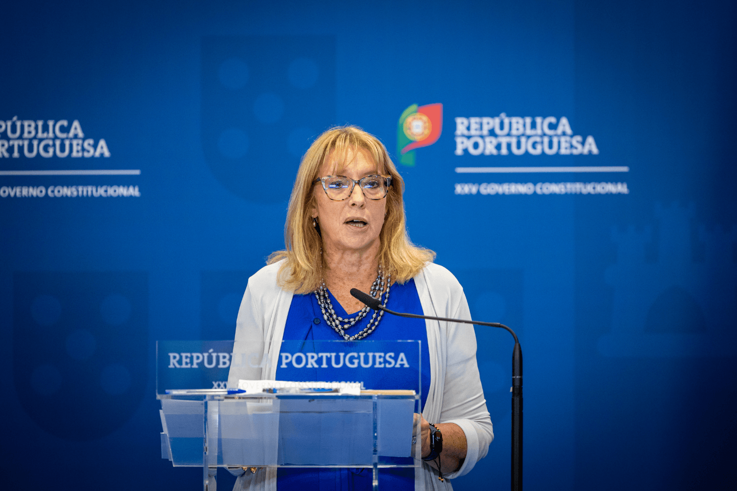 Ministra do Trabalho, Solidariedade e Segurança Social, Maria do Rosário Palma Ramalho, na conferência de imprensa do Conselho de Ministros, Lisboa, 30 de julho de 2026 (Maria Costa Lopes)